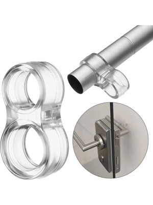 Mikasso Şeffaf Silikon Plastik Kapı Kolu Tutucu Tutacağı Durdurucu Pencere Tamponu Stoperi (10)