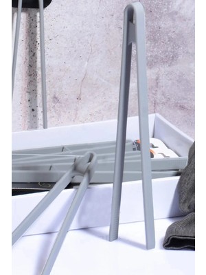 Mikasso Silikon Tutacak Maşa 29 Cm-Füme Silikon Gri