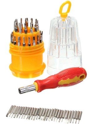 Mikasso 31 Parça Elektronik Saat Tamir Yumurta Tornavida Uç Seti Takımı