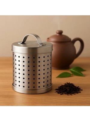 Mikasso Çelik Demlik Içi Bitki Çay Süzgeci | Paslanmaz Çaydanlık Kafes Tel Süzgeç Paslanmaz Çelik