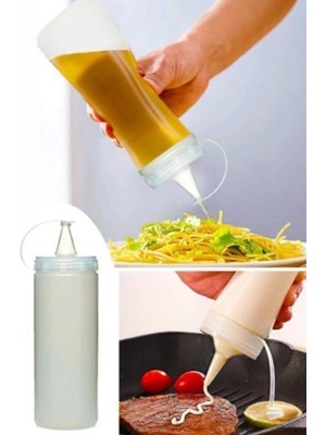 Mikasso Plastik Sos Şişesi 3 Lü 400 ml Plastik Beyaz