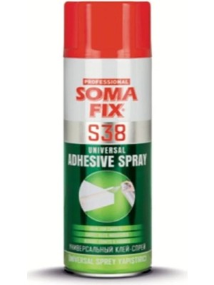 Mikasso 500 ml Somafix Genel Amaçlı Tekstil Sünger Sprey Yapıştırıcı S38 Şeffaf