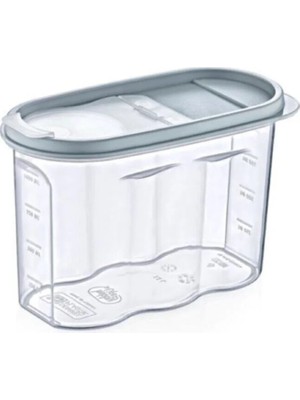 Mikasso Berry Erzak Saklama Kabı 1,2 Lt Plastik Beyaz