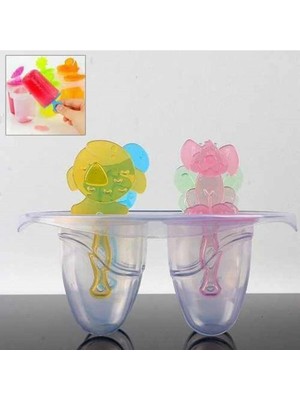 Mikasso Plastik Hazneli Çikolata Dondurma Meybuz Kalıbı Buz Kutusu Plastik
