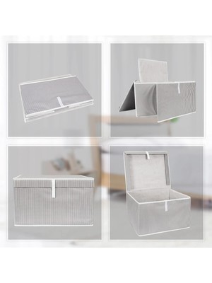 Mikasso Çok Amaçlı Kutu Hurç Maxi/saklama Kutusu/kazak-Kıyafet Hurcu/oyuncak Kutusu 50X40X30 cm Tela 50 x 40
