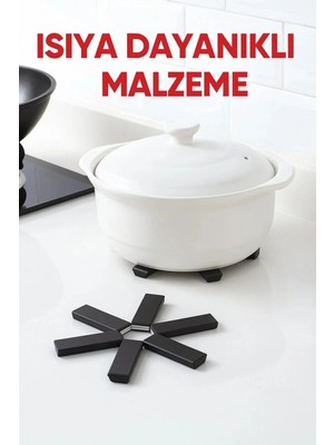 Mikasso Katlanabilir Nihale, Tencere, Tava, Çaydanlık Altlığı, Masa ve Tezgah Sıcak Koruyucu Isıya Dayanıklı