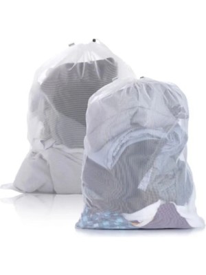 Mikasso 2 Adet Ultra Lüx Çamaşır Yıkama Filesi 35X45 cm (Orta Boy) 35X45 2ADET