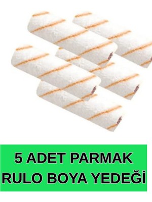 Mikasso 10CM -Parmak Rulo 5 Adet- Boya Yedek- 5 Adet Fiyatı
