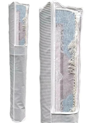 Mikasso Pencereli Halı Hurcu /halı Saklama 4m2 Standart 1 Adet 38*170 cm Mika 40 x 210 Gri Tr