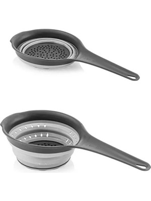 Mikasso Akordeon Saplı Süzgeç Plastik Beyaz