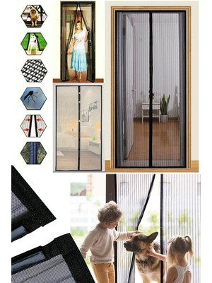 Mikasso Beyaz Pratik Manyetik Mıknatıslı Kapı Sinekliği Tülü 90 x 210 cm 90 x 210 Mıknatıslı Tül Tül