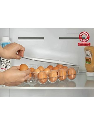 Mikasso Kırılmaz Model Yumurta Saklama Kabı Plastik Turuncu