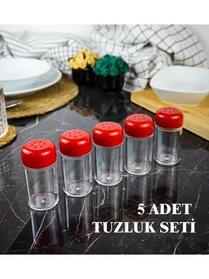 Mikasso 5li Tuzluk ve Baharatlık Seti Plastik
