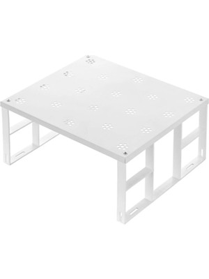 Mikasso Dolap Içi Düzenleyici Raf Tabak Bardak Rafı Metal Raf Metal 20 x 30 Beyaz