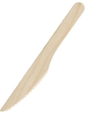 Mikasso Ekolojik Tahta Bıçak 16.5 cm - 100'LÜ 16 x 27