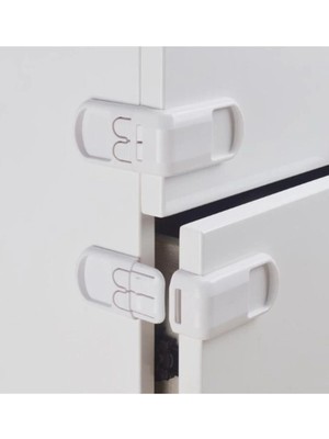 Mikasso Çocuk Koruma Kilidi 2'li Köşe Plastik Çok Renkli Tr