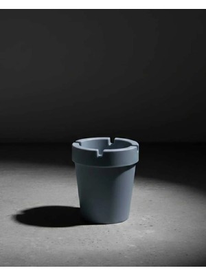 Mikasso Kokusuz Küllük, Bardak Araç Plastik Küllüğü Plastik Mavi Oval