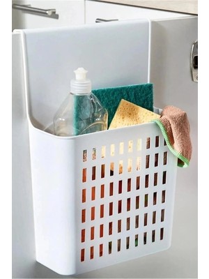 Mikasso Dolap Içi Düzenleyici Dolap Kapağına Takılan Organizer Deterjanlık Plastik 32 x 23 Çok Renkli Cn