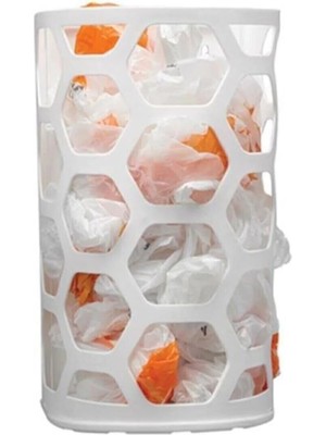 Mikasso Pratik Mini Poşet Sepeti Düzenleyici Organizer G-297 Plastik Gri