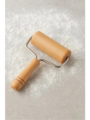 Mikasso Ahşap Saplı Hamur Açıcı - Silindir Hamur Açıcı - Rulo Hamur Açıcı Ahşap