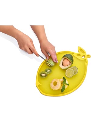 Mikasso Plastik Limon Kaydırmaz Kesim Panosu Asorti Plastik Sarı