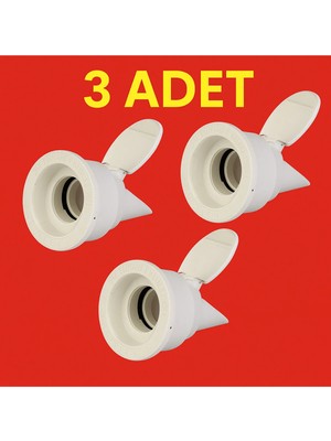 Mikasso 3 Adet Koku Önleyici Çekvalfli Adaptör Contaø50 Lavabo & Evyeler