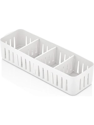 Mikasso Ayarlanabilir Dolapiçi Organizer Qlux 315X105X65 mm Masa Çekmece Havlu Banyo Takı Düzenleyici L00641