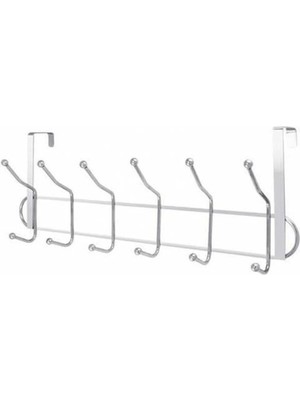 Mikasso Krom Kapı Arkası Askısı 12 Kancalı Paslanmaz Çelik Amerikan Kapı Arkası Askısı Ömür Boyu Garantili M