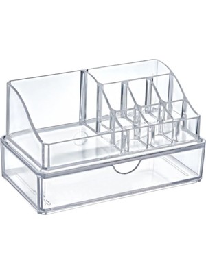 Mikasso ( Küçük Boy )Çekmeceli Piramit Kozmetik Düzenleyicisi AK-523 Plastik Tr