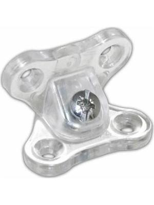 Mikasso 25 Adet Açılı Köşe Çektirme Dolap Kelebek Bağlantı % 100 Kırılmaz - Şeffaf Şeffaf