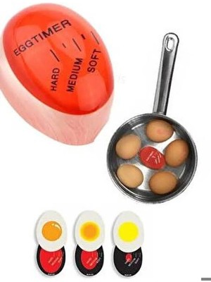 Mikasso Dublör Yumurta Zamanlayıcı Egg Timer Pişirme Haşlama Süresi Aparatı Zamanlayıcı Silikon