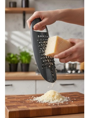 Mikasso Rende Plastik Pratik Tutmalı El Rendesi Antrasit Plastik