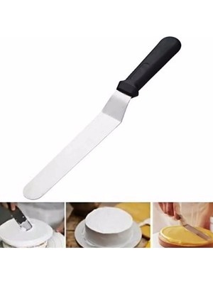 Mikasso Pasta Paleti Eğri 25 cm Çelik Siyah Çelik Siyah