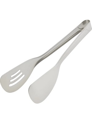 Mikasso 18/10 Paslanmaz Çelik Lüx Salata Maşası Çelik Bordo