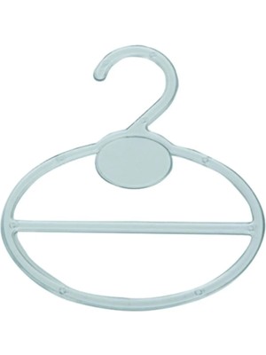 Mikasso Şal Askısı Kristal Şeffaf Plastik - 40 Adet Dar Şeffaf Plastik Turuncu Tr