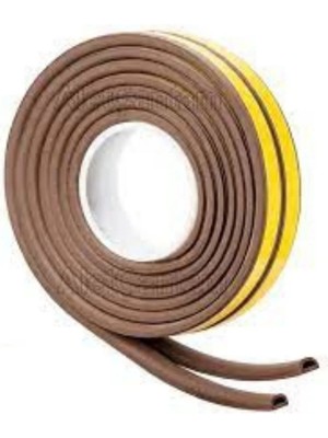 Mikasso Kapı ve Pencere Bandı Rüzgar Soğuk Kesme Izalosyon Fitili Kahverengi 10X2=20METRE