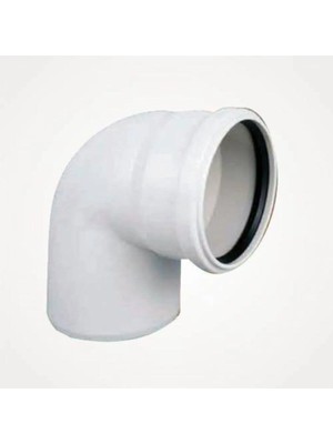 Mikasso Pvc Dirsek 75'lik 90 Derece Pimaş Atık Su Borusu Dönüş Parçası 75X90