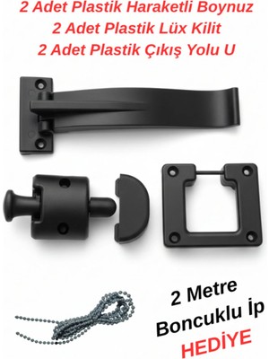 Mikasso Cam Balkon Parçaları (6 Adet) Plastik