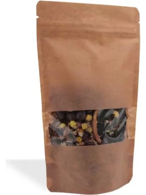 Mikasso Kraft Pencereli Kilitli 13*22,5 (50 Adet) Kahverengi 13 x 21