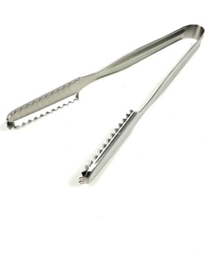 Mikasso Paslanmaz Buz Maşası Çelik Maşa 16CM RA205 Paslanmaz Çelik Gri