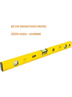 Mikasso Profesyonel Su Terazisi 60 cm Mıknatıssız Modeldir Kodu: KUP8006 60 cm