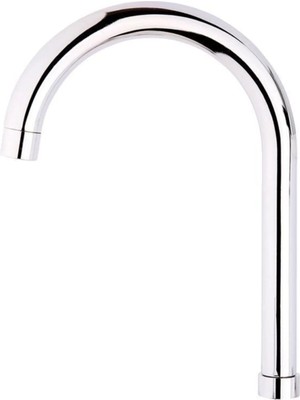 Mikasso Delta Mix Mutfak Eviye Batarya Kuğu Borusu Uzun Baston 29 cm Gümüş