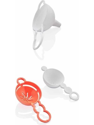 Mikasso Iç Içe Geçen Plastik Trio Üçlü Huni Pasta Kek Süsleme Seti Plastik