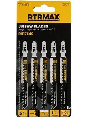 Mikasso RH17640 Ahşap Hızlı Kesim Dekupaj Ağzı - T144D Model 100 mm - 5 Adet