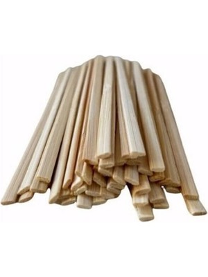 Mikasso Bambu Tahta Ahşap Karıştırıcı 650 Adet Kokusuz Çelik Çok Renkli