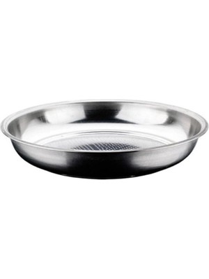 Mikasso Paslanmaz Çelik Krom Süzek Süzgeç (29CM Çap) Paslanmaz Çelik