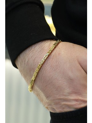 Aydın Kuyumculuk 14 Ayar Altın,kral Küp Bileklik AGBLK669