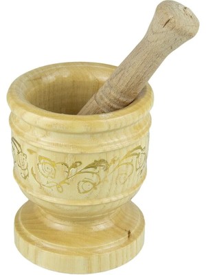 Mikasso Ahşap Desenli Havan Ahşap