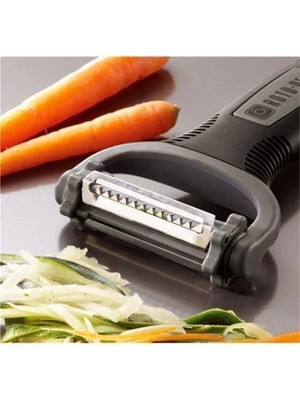 Mikasso Roto Peeler 3 In 1 Havuç Domates Kabuk Soyacağı Rende Doğrayıcı Plastik