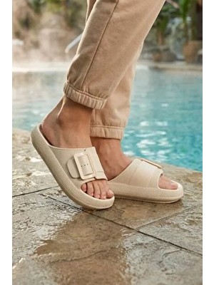 Gezer Kadın Günlük Kalın Taban Eva Hafif Ev Sokak Balkon Teras Bahçe Havuz Plaj Terliği